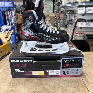 New Junior Bauer Vapor 2X Hockey Skates Regular Width Size 2