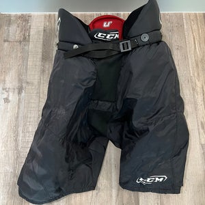 Black Used Senior XL CCM U+ Fit03 Hockey Pants