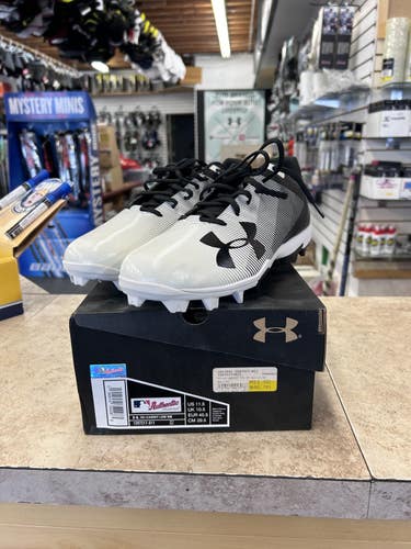 Black New Size 12 (Women's 13) Under Armour Molded Cleats