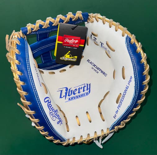 New 2025 Rawlings Right Hand Throw Catcher's Liberty Advanced Softball Glove 34"