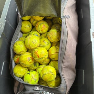 Roughly 80 Used Slowpitch 12” BP balls, $3 Ea