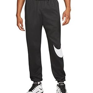 Nike Therma DM0995-010 Joggers Men's Medium Black Loose Fit Tapered Pants LW327