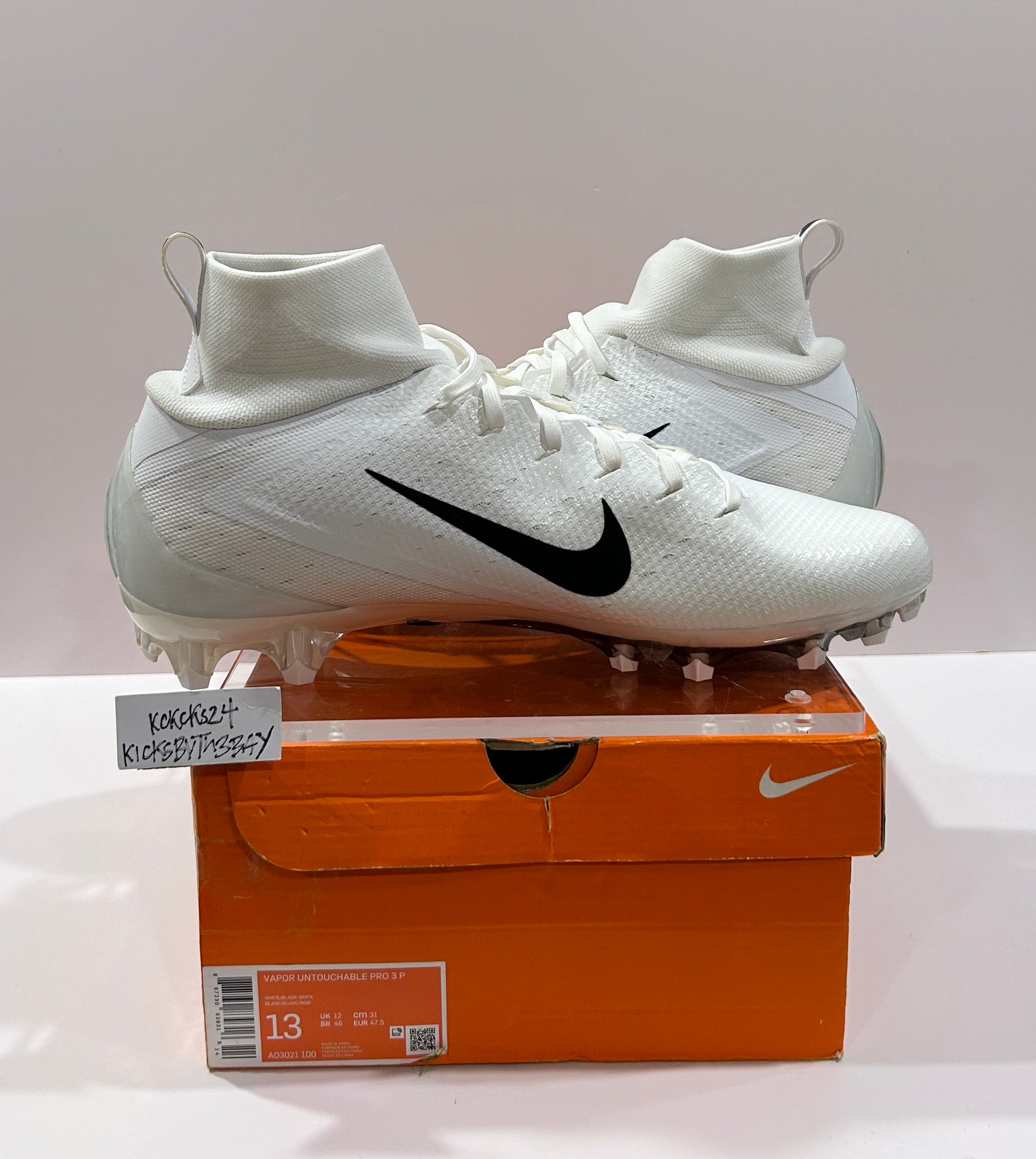 nike vapor untouchable pro 3 all white