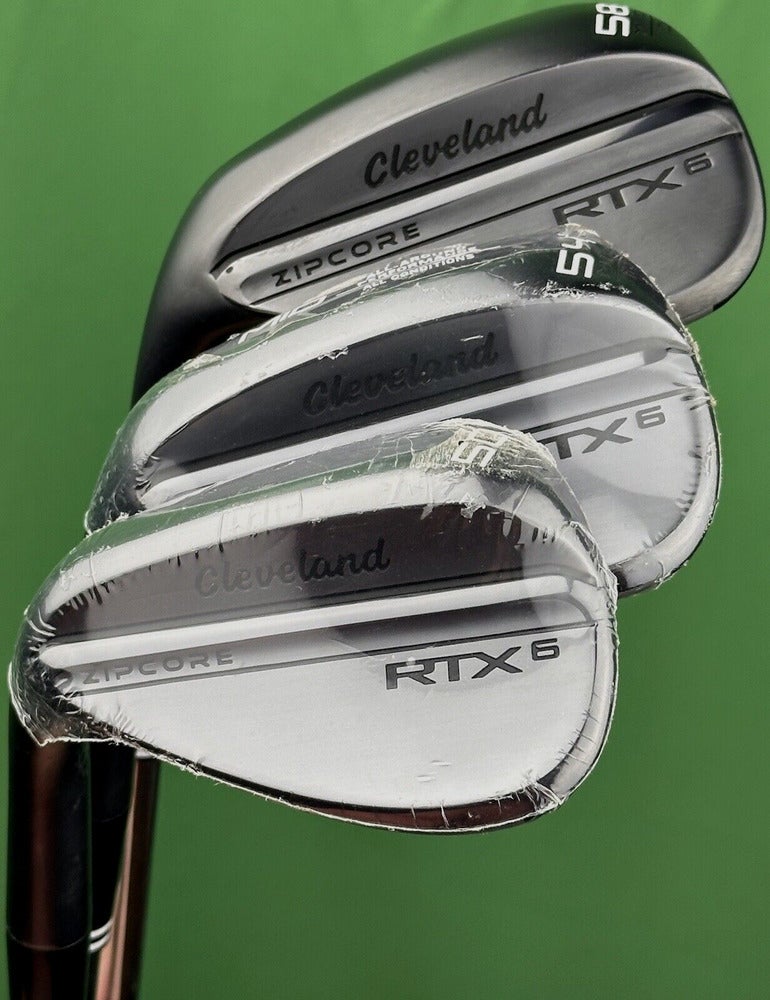 Cleveland RTX 6 Black Wedge Set LEFT Hand 50-10, 54-10, 58-10