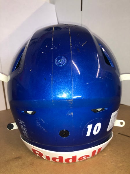 USED RIDDELL FLEX ADULT HELMET - MEDIUM - ROYAL BLUE METALLIC
