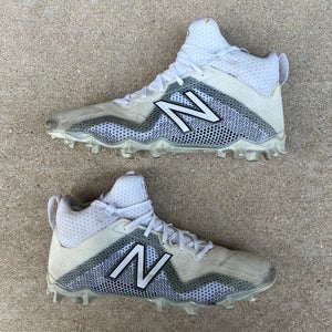 (Size 10.5) New Balance Freeze LX 2.0 White Lacrosse Cleats