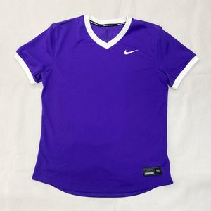 Nike Stock Team Vapor Select2 V-Neck Softball Jersey Women's M Purple FB2741
