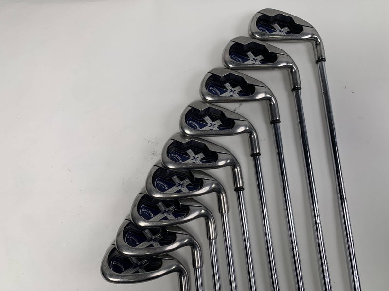 Callaway X-18 Iron Set 3-PW+AW 2* Up True Temper Dynamic Gold S300 Stiff RH +1"