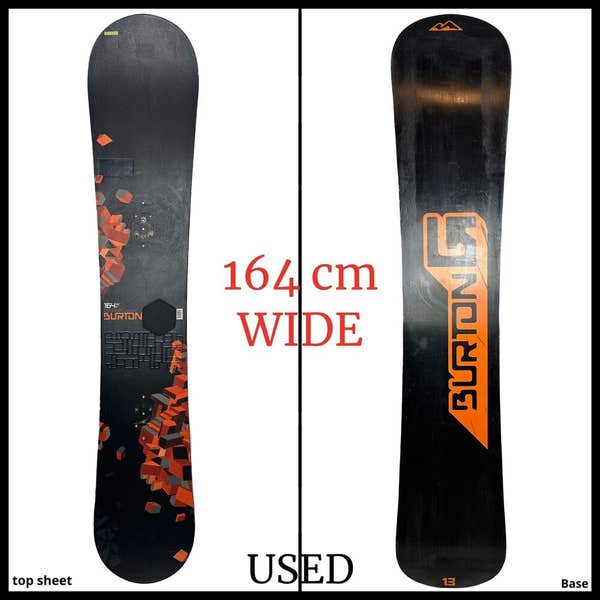 2288 Burton Cruzer V Rocker Mend Snowboard Size 164 WIDE