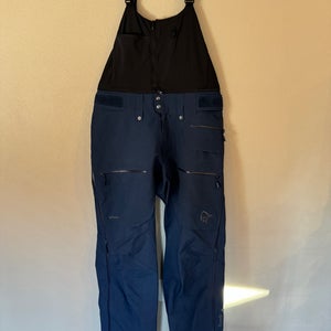 Norrona Lofoten Gore Tex Pro Pants Men's Large Indigo Blue - Excellent Condition