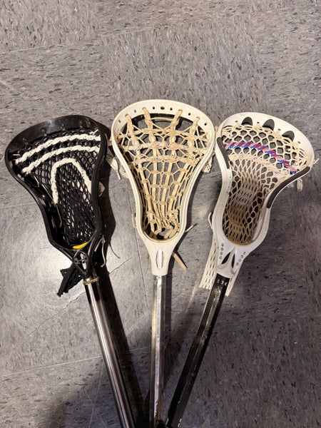Lacrosse Stick Bundle (Warrior Alloy 2000, STX 6000, UA Spectre)
