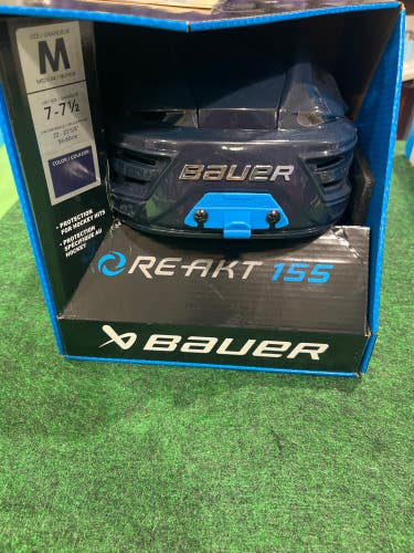 Blue New Bauer Re-Akt 155 Helmet- (Size: Medium | 7-7 1/2 )