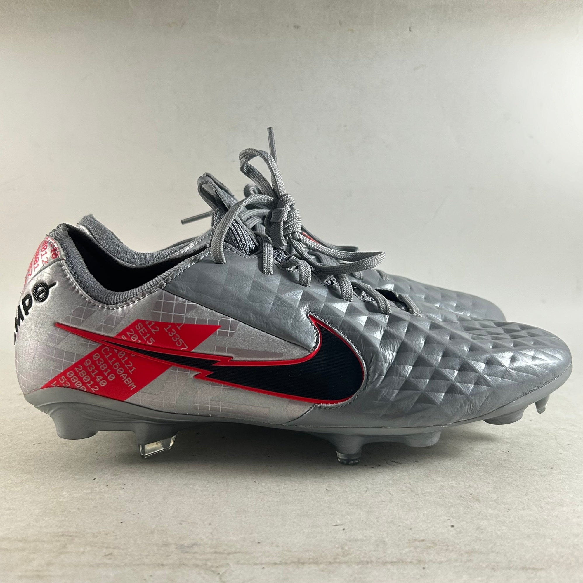 Mens Nike Tiempo Legend 10 Elite SG-Pro P HF4373-001 Soccer Cleats Grey Nike United Tiempo Legend 10 Elite Firm-Ground Low-Top  main image 3