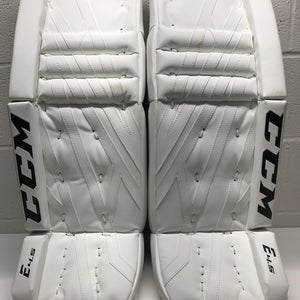 New  CCM EFLEX 4.5 Goalie Leg Pads 28+1 White/White