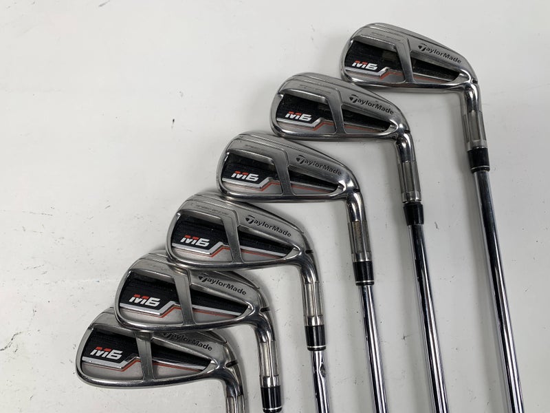 TaylorMade M6 Iron Set 5-PW True Temper XP 100 S300 Stiff Steel Mens RH +1"