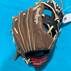 Brown Used Rawlings Premium Series Right Hand Throw Infield Baseball Glove 11.25"