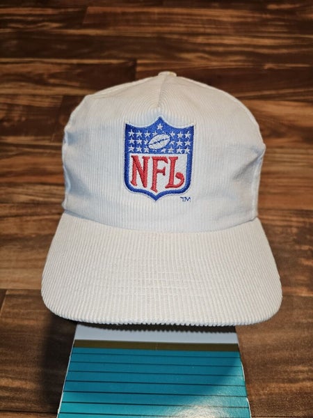 Vintage NFL Sports Starline White Corduroy NFL Shield Logo Vtg Hat Cap Snapback