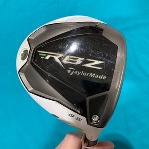 Used Men's TaylorMade RBZ Black Driver Right Handed Stiff Flex 9.5 Loft