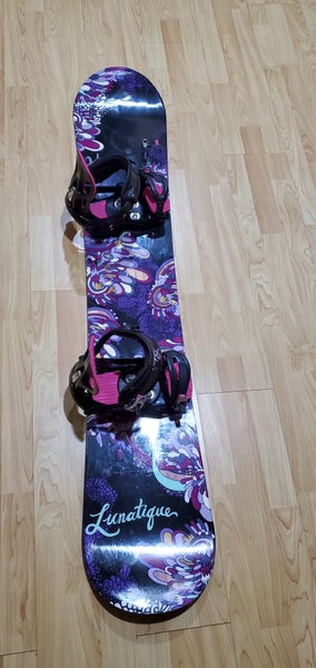 Used Snowboard K2 Lunatigue 151cm + K2 Binding Size Medium Women's.