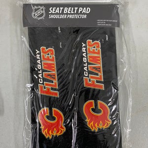 Calgary Flames seat belt pads (a pair)