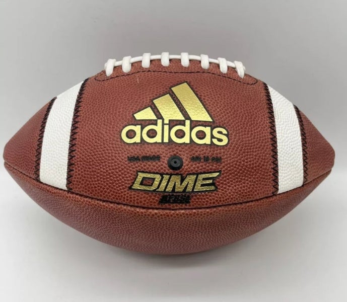 NEW (3) Adidas DIME GOLD NFHS Official Size PSI 13 Leather Football Made in USA