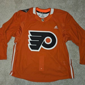 Flyers Hathaway Stadium Series Orange Used Size 56 Practice Jersey