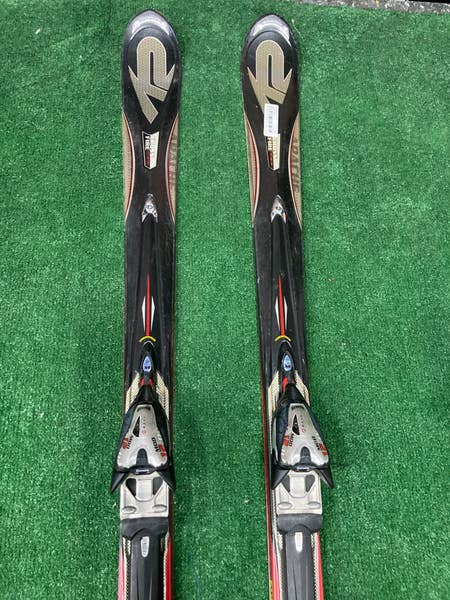 Used K2 Apache Crossfire 167 cm All Mountain Skis With Bindings