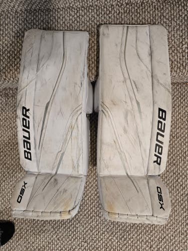 Used 28" 2023 Bauer GSX Goalie Leg Pads