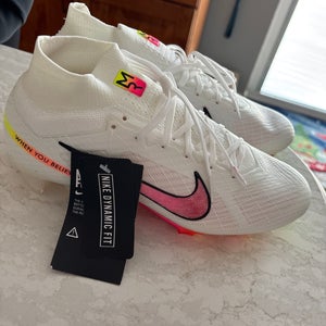 White New Size M 7.5 (W 8.5) Nike Mercurial superfly 9 Cleats