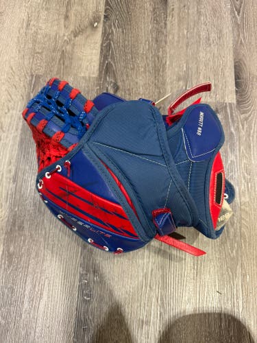 Used 2022 Bauer Custom Hyperlite Game Ready Glove And Blocker Set