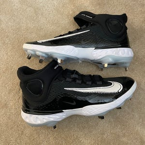 Nike Alpha Huarache Elite 4 Mid Metal Baseball Cleats Size 11.5 DJ6520-001