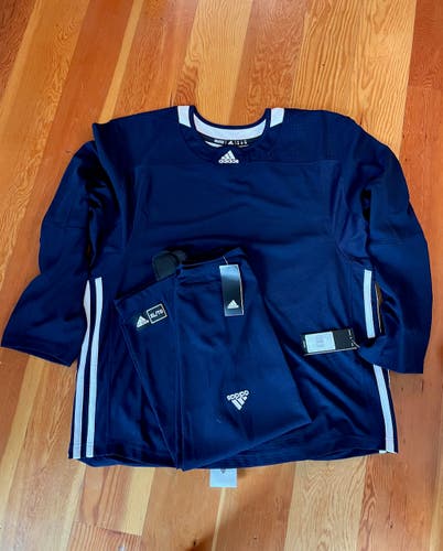 Adidas Hockey Practice Jersey and Socks Bundle | Navy Blue New