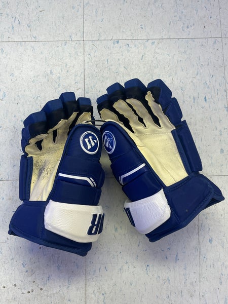 Jake McCabe NHL Leafs Pro Stock Warrior Gloves 13" Pro Stock