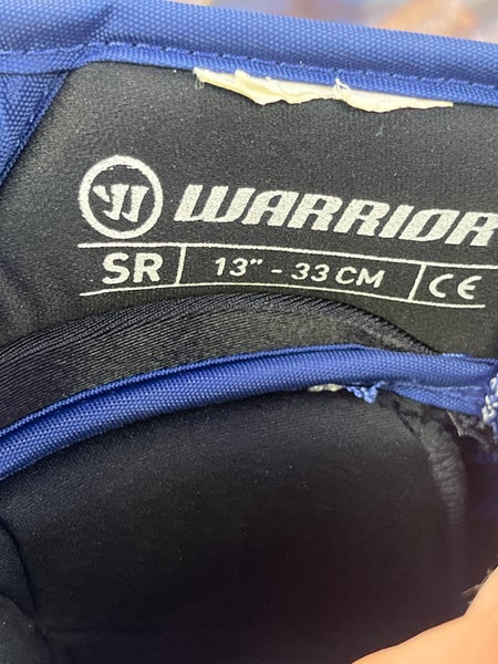 Jake McCabe NHL Leafs Pro Stock Warrior Gloves 13" Pro Stock