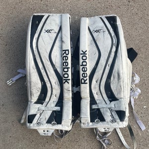 Used Reebok Goalie Leg Pads 26”+1