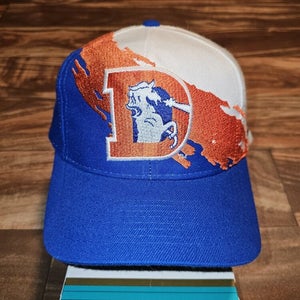 Vintage Rare Denver Broncos Logo Athletic Splash NFL Wool Hat Cap Vtg Snapback