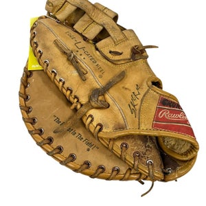 Used Rawlings Left Hand Throw First Base Baseball Glove 13"