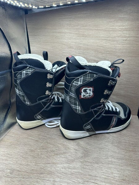 Salomon Brigade Snowboard Boots Plaid Black Autofit Lacing  display picture 3