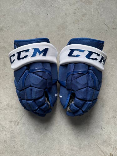 14” Toronto Maple Leafs NHL Brand New CCM Pro Stock HG12XP Gloves BLUE WHITE