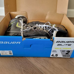 Used Intermediate Bauer Elite Hockey Goalie Skates Size 4.5