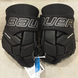 New! Size 13” Bauer Supreme M3 Hockey Gloves Black Senior