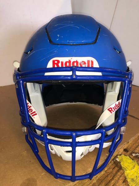 flat blue football helmets F7 PRO HELMET The LIGHT LS2 Composite Varsity Football Helmet delivers all Matte Navy Blue Blank Riddell