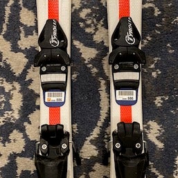 Head Team Era 2.0 Youth 87 cm Skis with 16.5 Ski Boots - Blue - USED