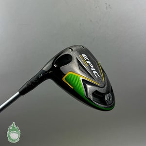 Used LH Callaway EPIC Flash Driver 9* Even Flow 55g Regular Graphite Golf Club