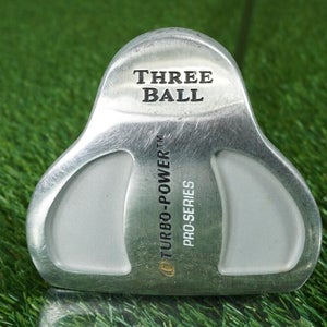 TURBO-POWER THREE BALL MALLET 35 PUTTER PRO SERIES STEEL SHAFT ~ L@@K!!
