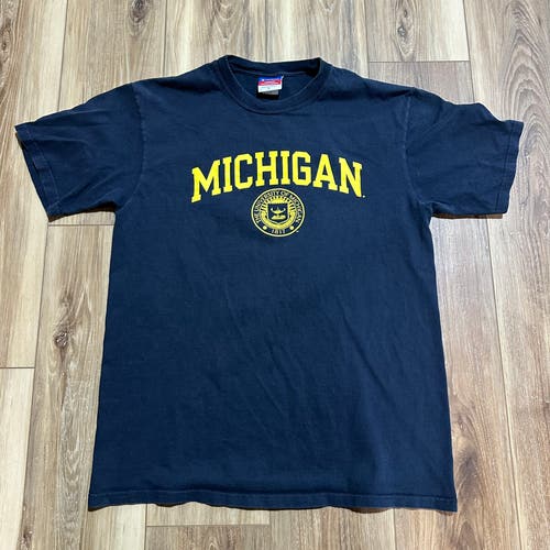 Vintage Champion University of Michigan Shirt, Large