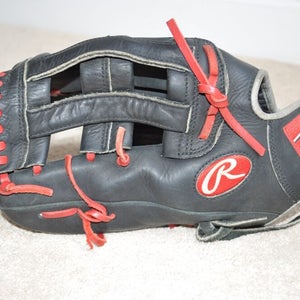 12.5" Rawlings Heart of Hide PRO301CDC-6BS Leather Baseball Mitt