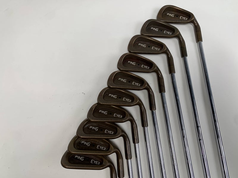 Ping Eye 2 + Beryllium Copper Iron Set 3-PW+SW+LW Black Dot MicroTaper Stiff RH