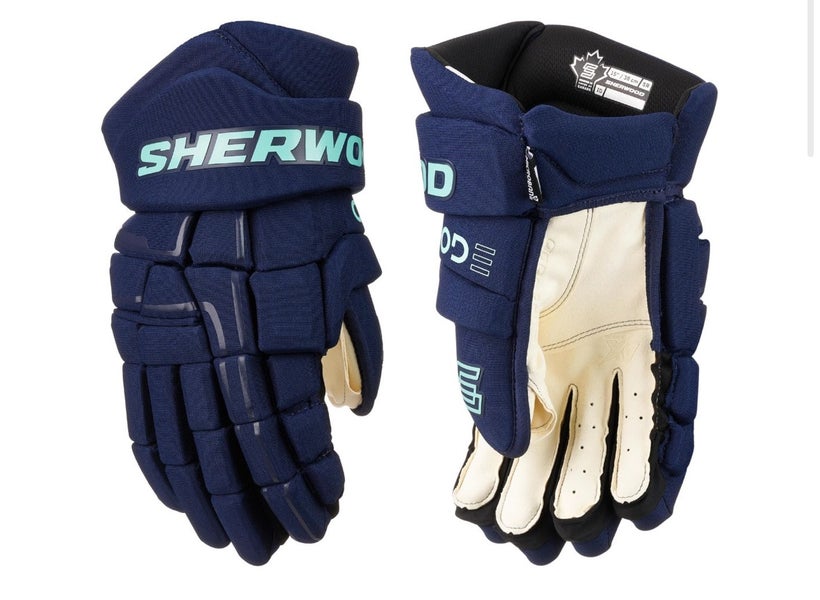 NEW Sherwood Code NHL Team Stock Hockey Player Gloves - SEATTLE