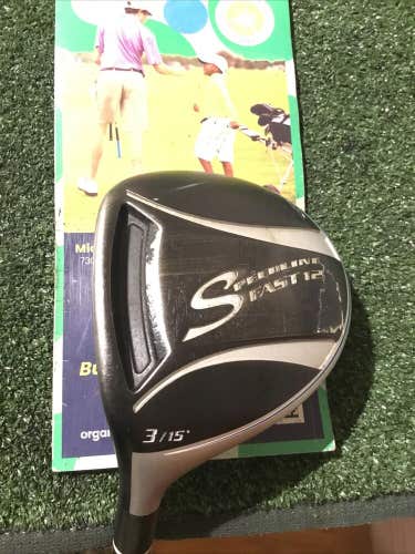 Adams (Left Handed)Speedline Fast 12 15* 3 Wood Stiff 65 ProLaunch Blue Graphite